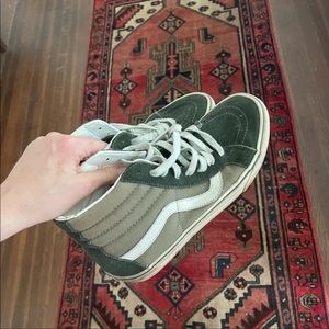 Vans green High top sneakers 9.5